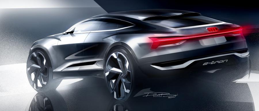 Эскиз Audi e-tron Sportback Concept 2017 года  (фото 9 из 35)